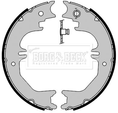 BORG & BECK stabdžių trinkelių komplektas BBS6461